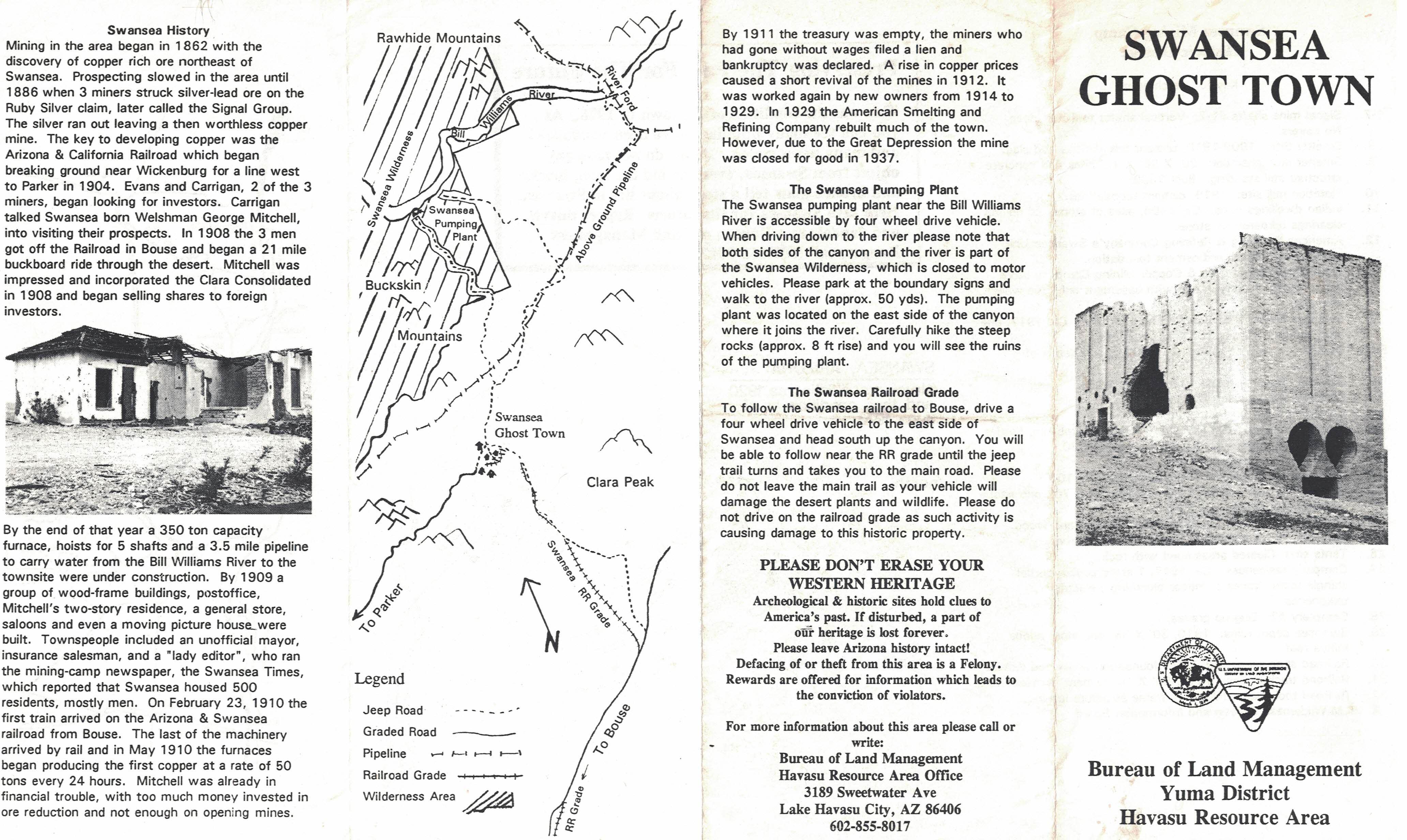 Swansea Ghost Town and the forgotten brochure